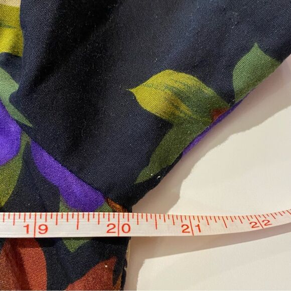 Vintage Cristin Stevens Floral Tribal Print Short Sleeve Button Up Blouse Size M - Picture 13 of 14